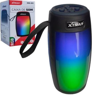 Imagem de Caixa de Som Bluetooth Portatil Sem Fio USB Led 10w Xtrad