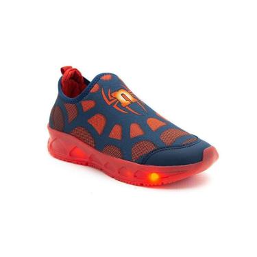 Imagem de Tênis Infantil Menino Novopé Homem Aranha - Azul Marinho / Vermelho-Masculino