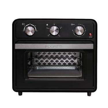 Imagem de Forno Elétrico de Bancada de 22 Litros, Forno Air Fryer Preto, Fogatti 220V
