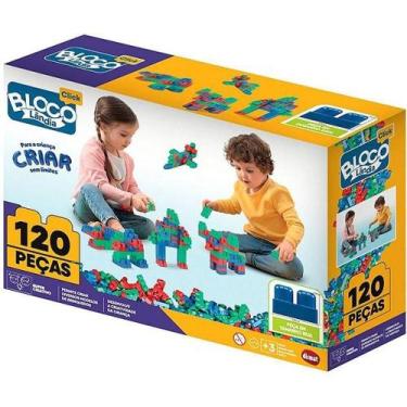 Imagem de Monta Mais Blocolândia Click 120 Peças - Dismat