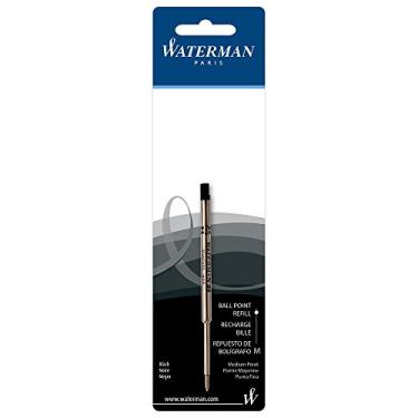 Imagem de Refil Waterman 834254 para canetas esferográficas Waterman, médio, tinta preta
