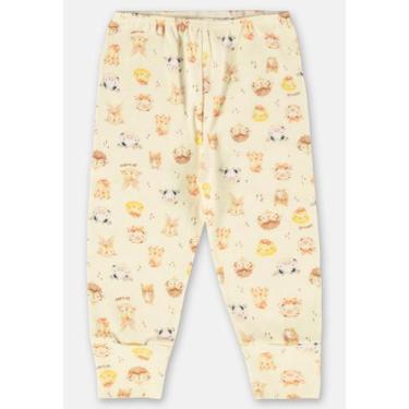 Imagem de Calça Estampada para Bebê Menina Up Baby, Amarelo, PR
