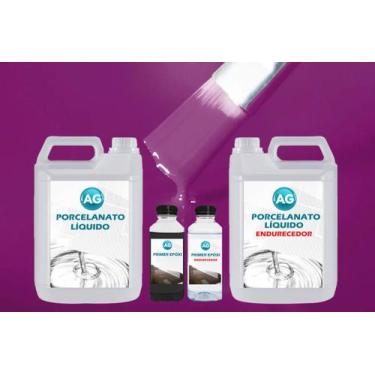 Imagem de Kit Porcelanato Líquido Roxo Trafego AG - RAL4006 por M² - Resinas ag,