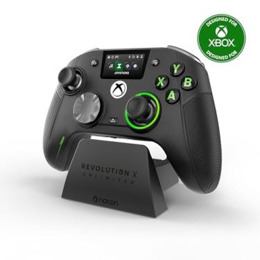 Imagem de NACON Revolution X Unlimited Advanced Precision Controller Officially Licensed for Xbox Series X | S, Xbox One, Windows 10/11 PC & Android - Wired and Wireless - Charging Station