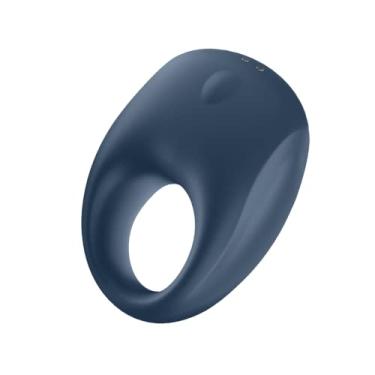 Imagem de Satisfyer Strong One Anel Peniano Vibratório com App Control - Anel Peniano de Silicone Vibrando para Ereções Mais Longas, Mais Duras e Fortes - Compatível com o Aplicativo Satisfyer, à Prova d'Água, Recarregável