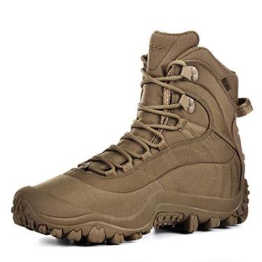 Imagem de Bota Tática Masculina XPETI de cano médio Thermator Impermeável, Coyote, 13