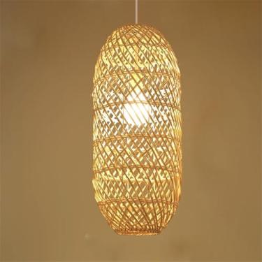 Imagem de OUFULA Contemporary Vine Art Weaving Pendant Lamp LED FashionCriatividade Restaurant Bar Counter Cafe Bar Homestay Tea Room Decoração Light (I D25CM)