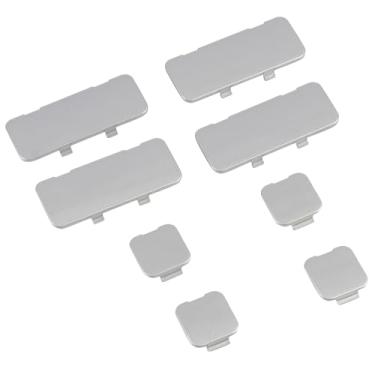 Imagem de L2R Para Toyota Highlander (2014-2019) Trilhos de tejadilho tampa de extremidade protetor de perna concha plástico acessórios exteriores de carro prata 8 peças