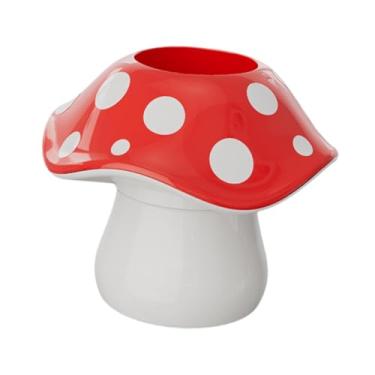 Imagem de Amagogo Suporte para lápis e caneta cogumelo, organizador de mesa, suporte decorativo para armazenamento, exibição para materiais escolares, escrita em casa,