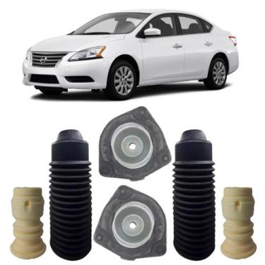 Imagem de Kit Coxim Batente Amortecedor Dianteiro S/rol Sentra 2014/.. - Solupe 
