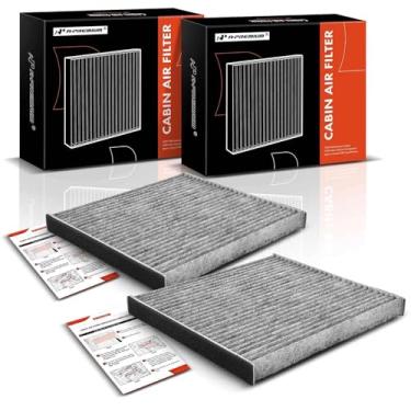Imagem de A-Premium Filtro de ar de cabine de 2 peças com carvão ativado compatível com Toyota Highlander 2001-2007 e Lexus RX300 1999-2003, IS300 2001-2005 Substituir # PC8222P, 8713948020