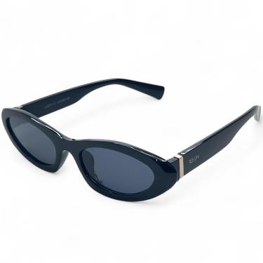 Imagem de ÓCULOS DE SOL SOLON GLASSES GATINHO PRETO COM PROTEÇÃO UV400 + CASE RIGIDA + FLANELA + LIMPA LENTES