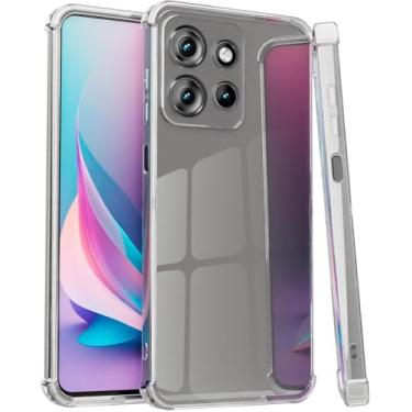 Imagem de [GL CASES] Capinha Motorola Moto G75 Capa Moto G75 Slim Clear Anti Impacto Reforçada Silicone Transparente Case Motorola G75 Flexível Anti Choque Encaixe Preciso Com Proteção Para Câmera e Tela