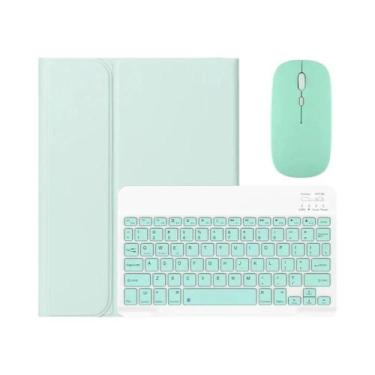 Imagem de Capa Com Teclado Para Samsung Galaxy Tab A9 A8 S10 S9FE S7 S8 11 plus 