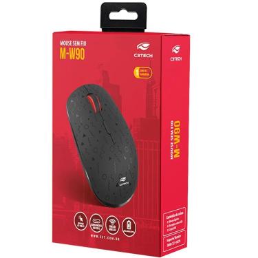 Imagem de Mouse Wireless (s- Fio) C3tech M-w90bk 1600dpi Recarregavel - Preto