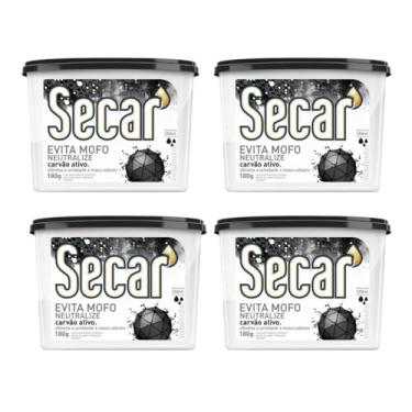 Imagem de Kit Com 4 Evita Mofo Secar 180g Antimofo Guarda Roupas Armários Closet Gaveta Despensa Umidades Bolor Fungos Bactérias Mau Cheiro (4, Neutralize)