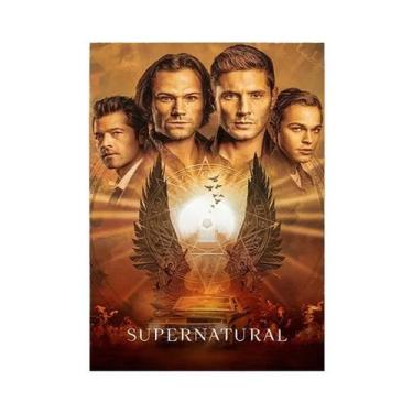 Imagem de Pôster De Filme De Série De TV Sobrenatural, Arte De Parede Em Tela, D