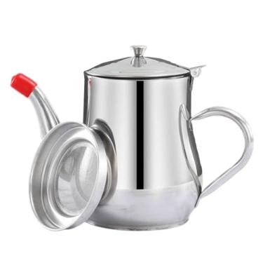 Imagem de YWJLQH Filtro Pote Coador de Óleo Recipiente Versátil Fácil de Limpar Utensílios de Cozinha Dispensador Jarro Lata de Gordura para Armazenar Frituras, 48 onças