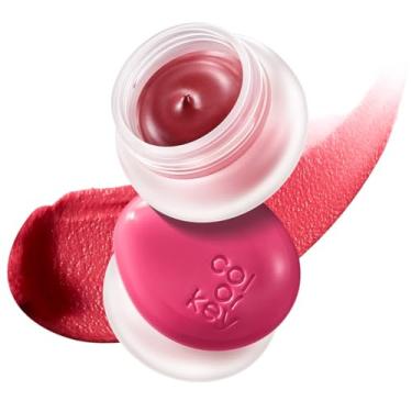 Imagem de COLORKEY Lama multiuso saltitante, tonalidade labial, bochecha, ajuste úmido sem aderência, textura macia cremosa, à prova de manchas (Q01-Berry Gelato, 4,5 g)