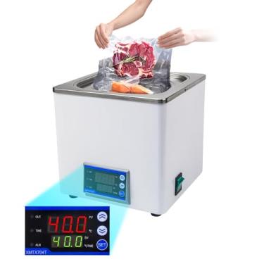 Imagem de DUEBEL Panela e recipiente de sous vide 2 em 1, panela de precisão sous vide, máquina de cozinhar Suvie, banho de água de temperatura constante com controle de temperatura para bife/frango/peixe