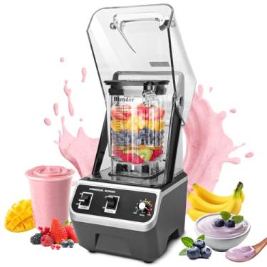 Imagem de Smoothie profissional 2200W e liquidificador comercial profissional, com caixa de som, 1,984 g para bebidas congeladas, vitaminas, molhos e muito mais