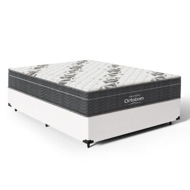 Imagem de Cama Box com Colchão de Espuma D33 Ortobom Airtech Ortopillow 100 Casal 138cm