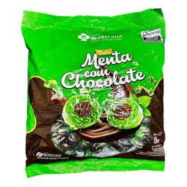 Imagem de Bala De Menta Com Chocolate 500g - Soberana