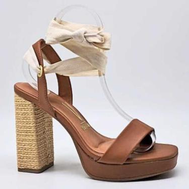 Imagem de Sandália Feminina Vizzano Meia Pata Salto Estilo 6551.301, 36