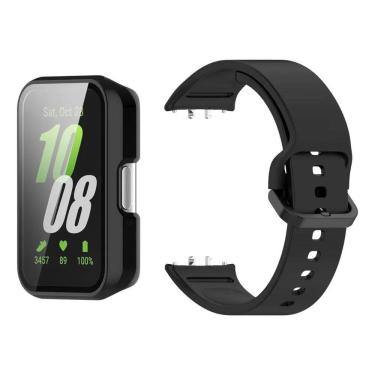 Imagem de 3X Capa Bumper Com Película + Pulseira Para Galaxy Fit3 R390