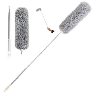 Imagem de Espanador Dobravel Cabo Extensor Retratil Longo Alcance Teto Ventilado