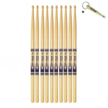 Imagem de Kit Baquetas 5 Pares Nirvana Eco Bio Liverpool + Brinde, NI 5BM