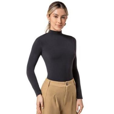 Imagem de Blusa Feminina Manga Longa Gola Alta Sem Costura Loba-Feminino