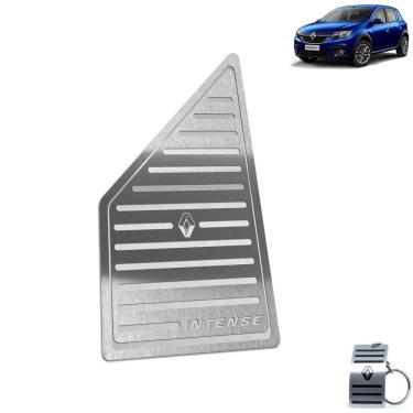 Imagem de Descanso de Pé Aço Inox Renault Sandero Intense Prata