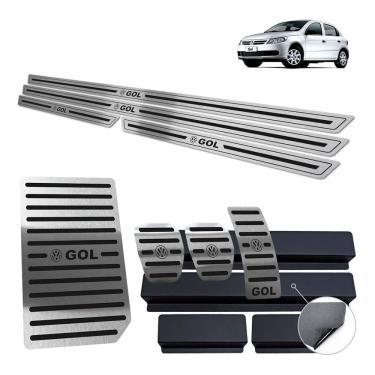Imagem de Soleira Pedaleira Descanso Gol G5 2008 12 Preto Baixo Relevo