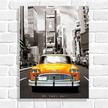 Imagem de Quadro Decorativo Taxi - Arte Aqui, 20x30cm