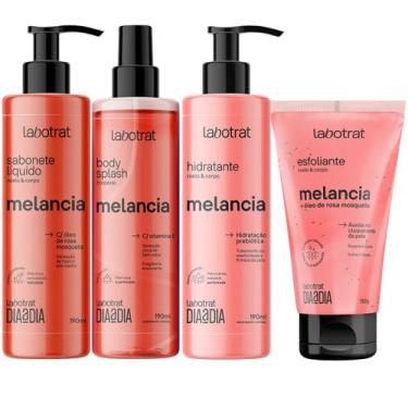 Imagem de Kit Dia a Dia Labotrat Melancia Body Splash Hidratante Sabonete Liquid