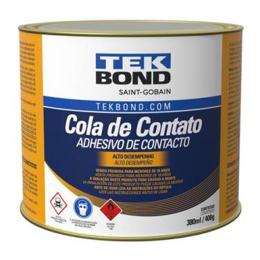 Imagem de Cola De Contato Alto Desempenho Tekbond Lata Sapateiro 400g