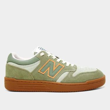 Imagem de Tênis New Balance 480 Low Masculino, Verde claro, 40