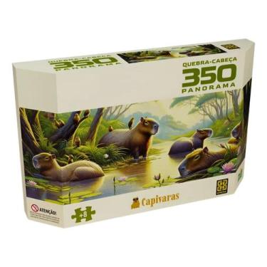 Imagem de Quebra-Cabeça 350 peças Panorama Capivaras - Grow