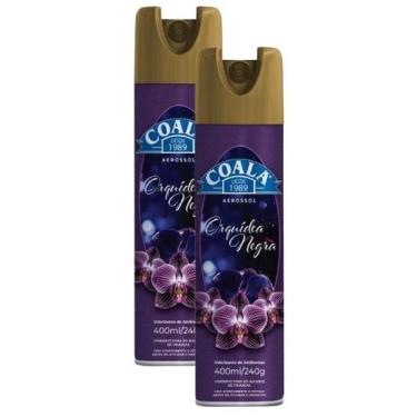 Imagem de kit 2 ODORIZANTE AMBIENTE COALA AERO Orquídea Negra 400ML