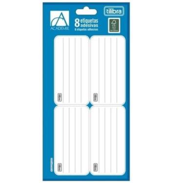 Imagem de Etiqueta Escolar Tilibra - Academie Branca C/8