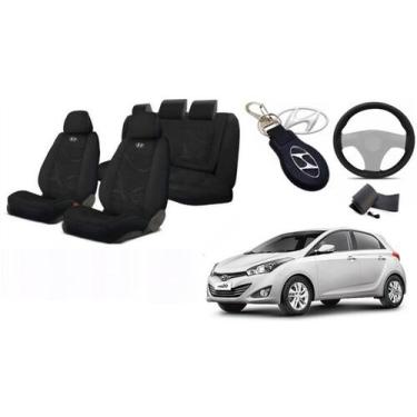 Imagem de Conjunto Capas Design HB20 12-16 +(Capa Volante) + Chaveiro - Ferro Te