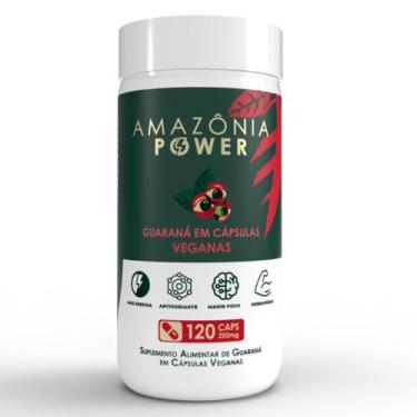 Imagem de APISVIDA Amazonia Power  Guaraná em Cápsulas 250mg  120 Cápsulas  Supl