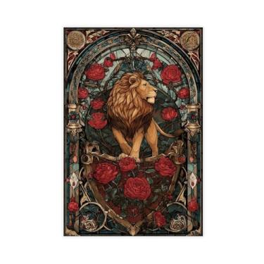 Imagem de Decoração de arte de parede da escola de bruxa, impressão em tela mágica, pôster, decoração de quarto, pinturas de presente para sala de estar, quarto, estilo sem moldura, 12 x 18 polegadas (30 x 45