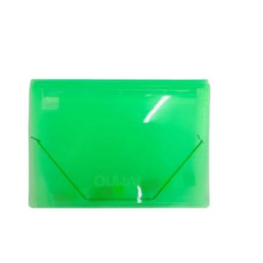 Imagem de Pasta Sanfonada A4 com 12 Divisórias em Plástico - Pasta Organizadora para Documentos Escolares e de Trabalho, Tamanho Ofício 330x235mm Impermeável - Cores Variadas(Verde)