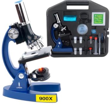 Imagem de Kit Microscópio Biológico Infantil 28 Peças Lorben Educacional Portátil 100x 400x 900x com Maleta GT6028