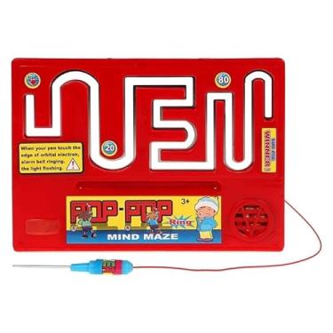 Imagem de Jogo de Mesa Infantil Passa Passa Eletrizante, Plástico, 25x20x15 cm, Interativo com Luz e Som, 2-4 Jogadores, 4 Anos ou Mais (Vermelho)