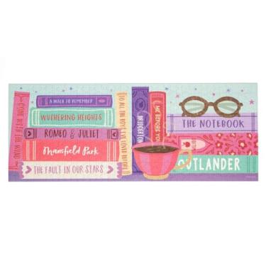 Imagem de Romance Novels Bookshelf - 400 Piece Panoramic Jigsaw Puzzle