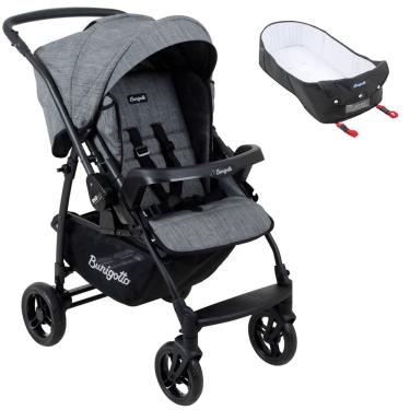 Imagem de Carrinho de Bebe Burigotto Reversivel Rio K 22 Ninho Mesclado Preto
