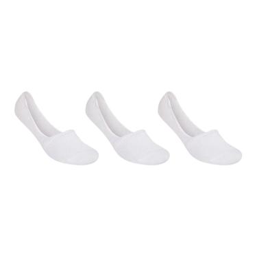 Imagem de Kit 3 Pares de Meia Selene Sapatilha Invisível Masculino - Branco